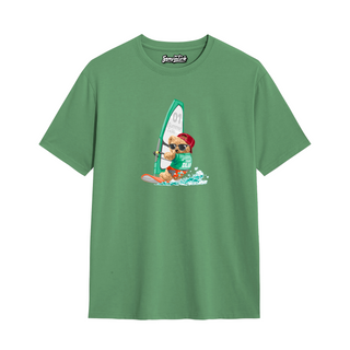 Wind Surfing Bear - Oversize T-shirt